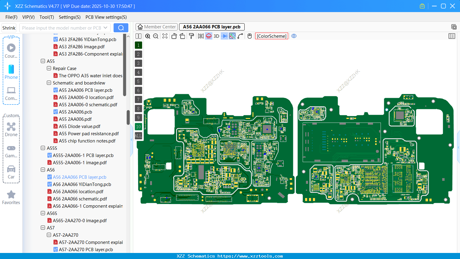 OPPO A56 2AA066 PCB Layer